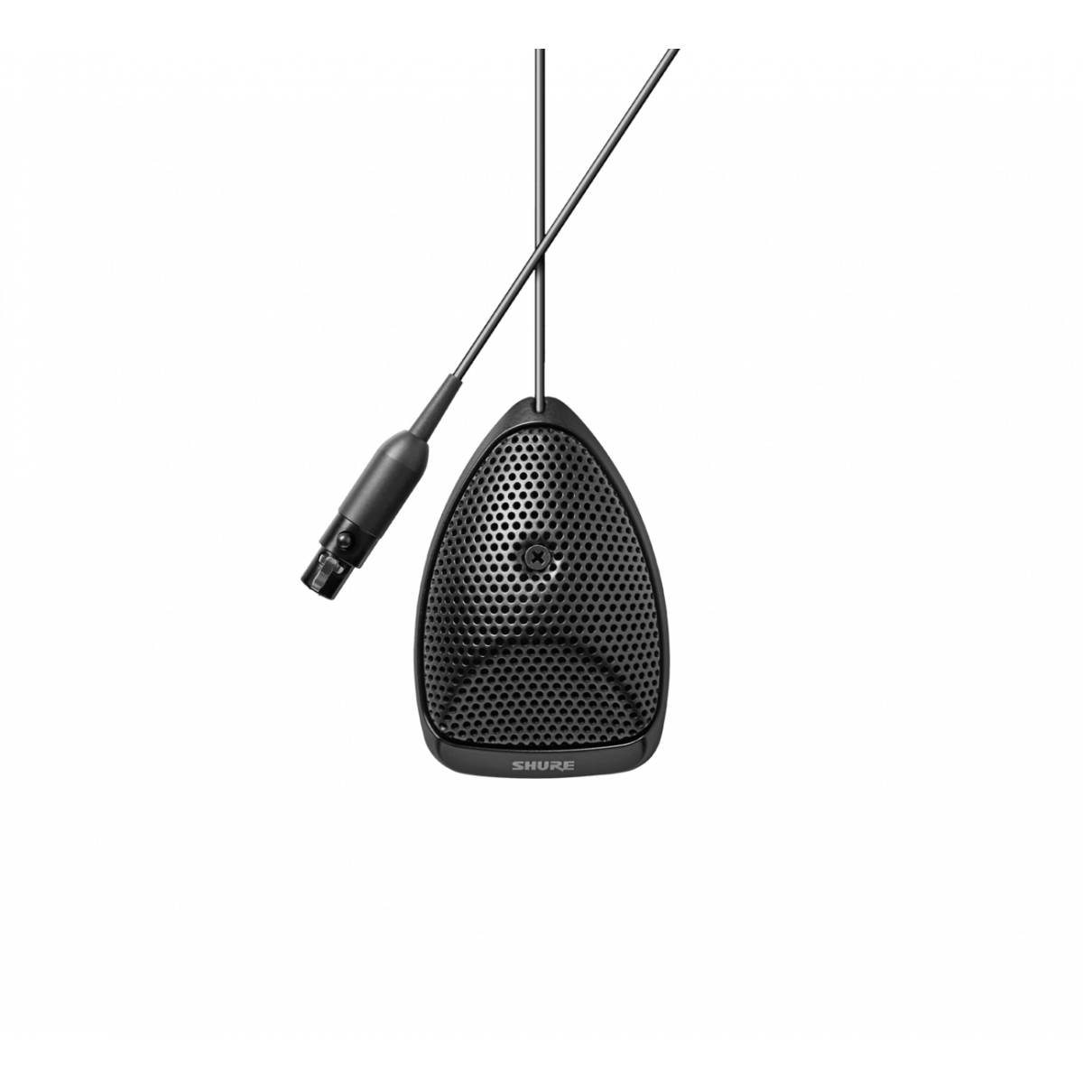 Micrófono mini Superficie Condensador Supercard. con previo. Color negro.
