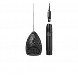 Micrófono mini Superficie Condensador Supercard. con previo. Color negro.