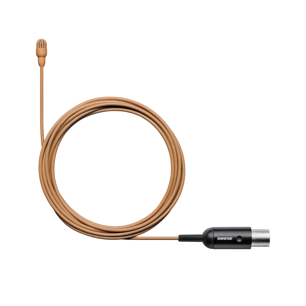 Lavalier Omni. Natural. Sensibilidad Alta. Cable 1.6mm Conector MTQG. Cacao