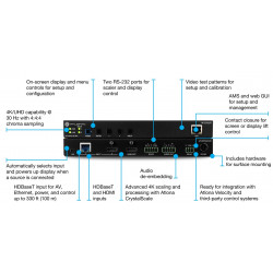 Receptor escalador HDVS, HDMI, HDBT (100m) y Video Wall Processing