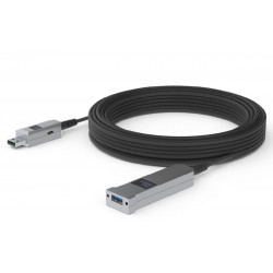 Huddly cable óptico AOC USB tipo A macho-hembra de 10 mts.