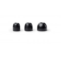 Almohadillas de gomaespuma de color negro de repuesto para los audífonos Sound Isolating de Shure.